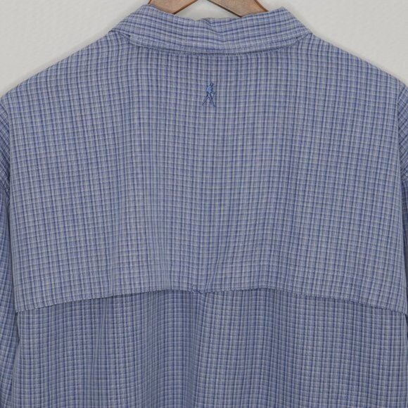 Royal Robbins Men's XL Blue Plaid Long Sleeve Button Up Fishing Shirt - Picture 4 of 9